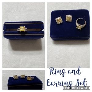 Beautiful Ring and Earring Set